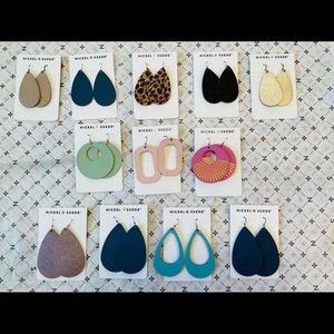 Nickel & Suede Earrings lot